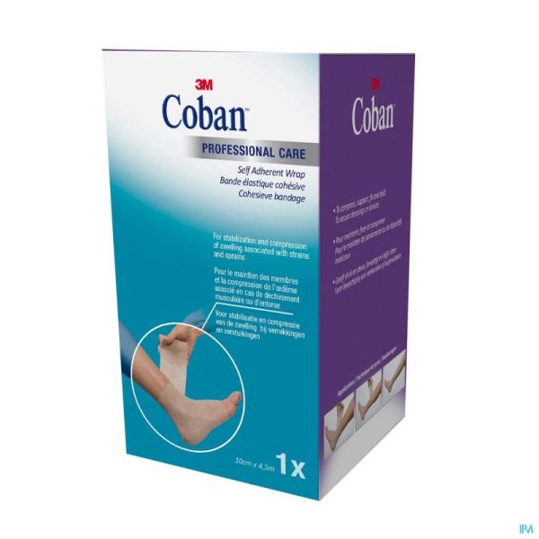 Coban 3m Bandage El. Skin Roul.10,0cmx4,57m 1584p
