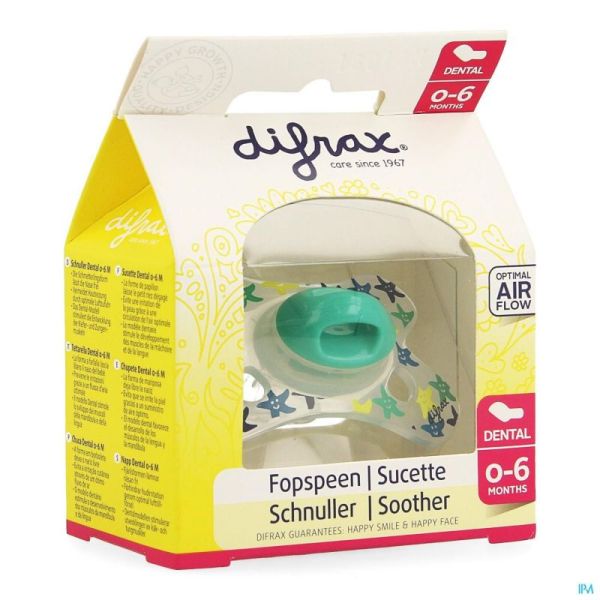 Difrax Sucette Silicone Mini-dental Boy 0-6m 799