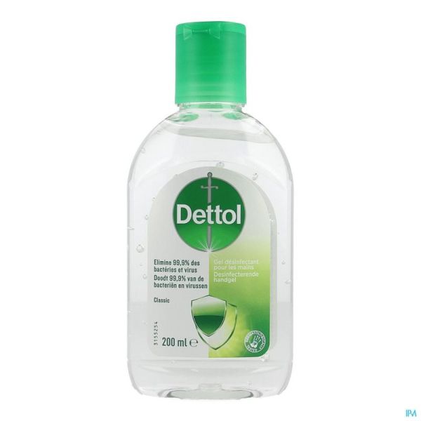 Dettol Gel Desinfectant Mains Classic 200ml
