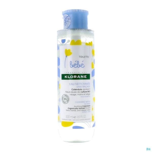 Klorane Bb Eau Nettoyant 500ml