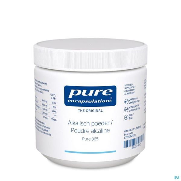 Pure Encapsulations Poudre Alcaline 200g