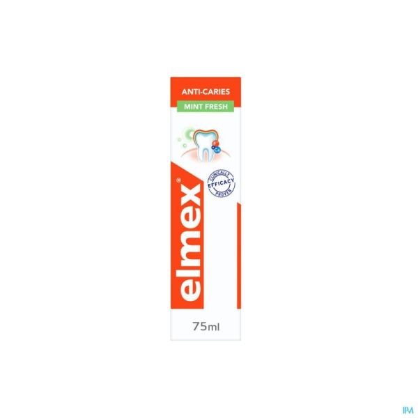 Elmex Dentifrice A/caries Menthe Fraiche 75ml