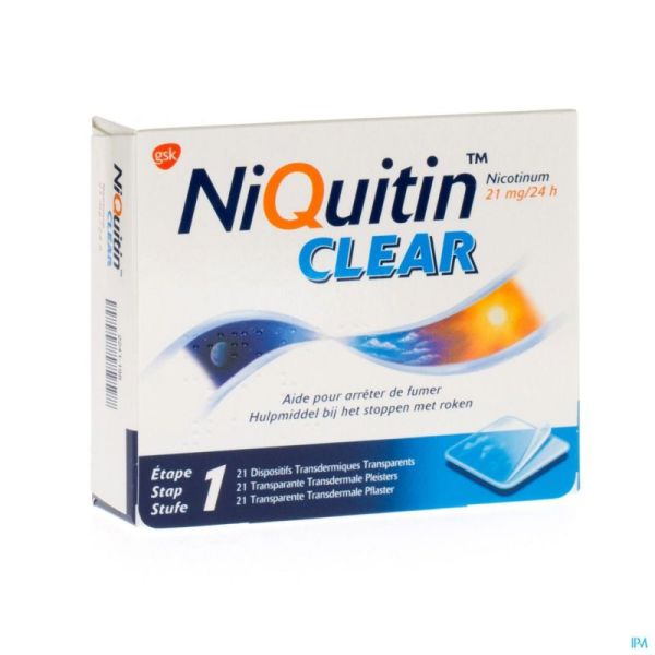 Niquitin Clear Patches 21 X 21mg