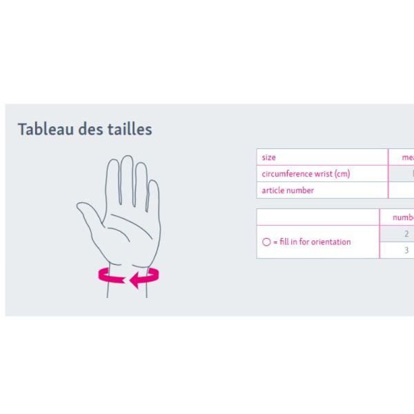 Manumed T gauche taille 3