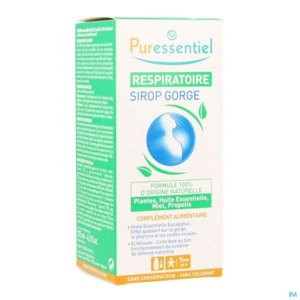 Puressentiel Respiratoire Sirop Toux Gorge 125ml