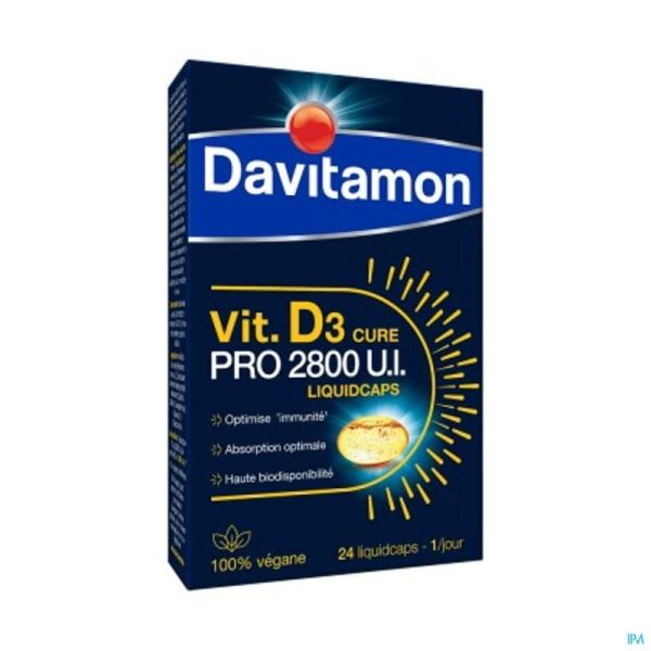 Davitamon Vegan Vit.d3 2800iu 24 Caps Be