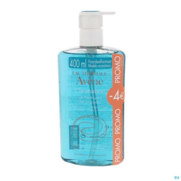 Avene Cleanance Gel Nettoyant 400ml Promo