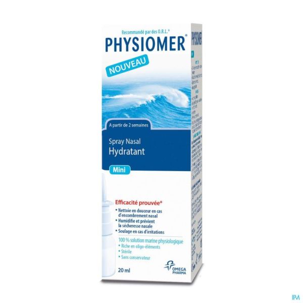 Physiomer Mini Spray 20ml New