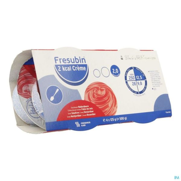 Fresubin 2kcal Creme Fraise Pot 4x125g