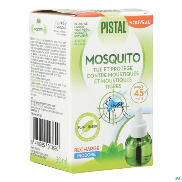 Pistal Mosquito Diffuseur Electrique Recharge