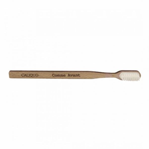 Brosse à dents rechargeable en bois de hêtre français