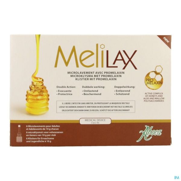 Melilax Microlavement 6x10g Aboca