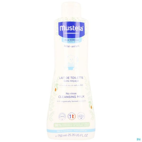 Mustela Pn Lait Toilette S/rincage 750ml