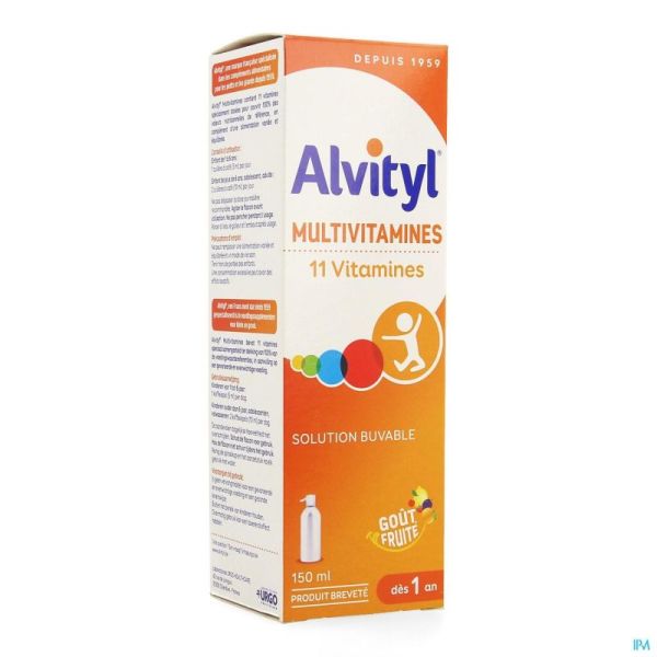 Alvityl Multivitamines Sol Buv. Fl 150ml