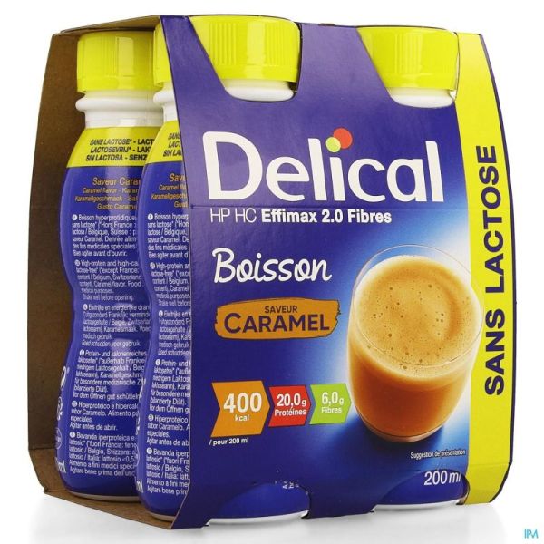 Delical Effimax 2.0 Caramel 4x200ml