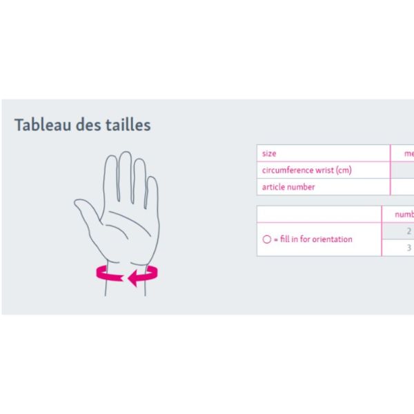 Manumed T gauche taille 0
