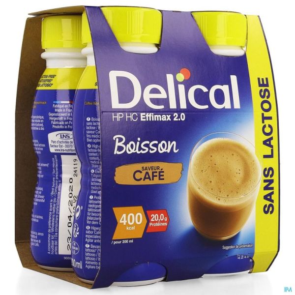 Delical Effimax 2.0 Cafe 4x200ml