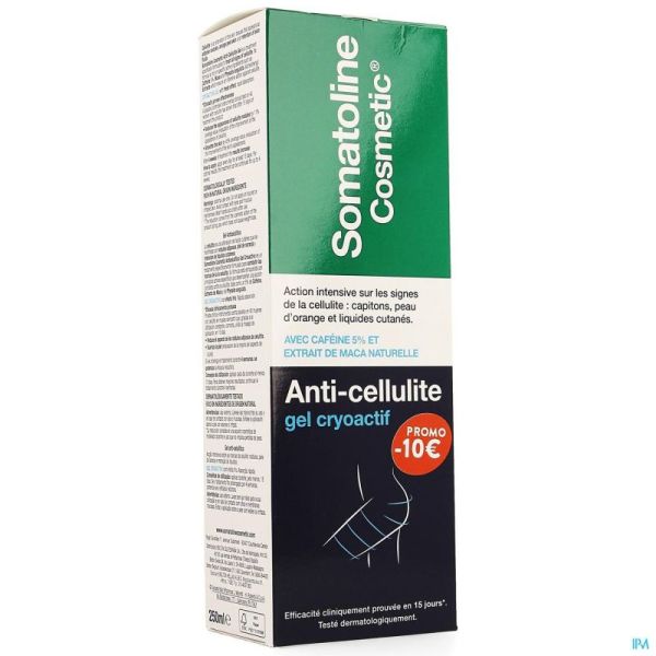 Somatoline Cosm. A/cellul. Gel 15j 250ml Promo-10€