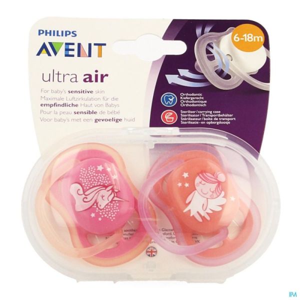 Philips Avent Sucette +6m Air Boy Deco Scf344/22