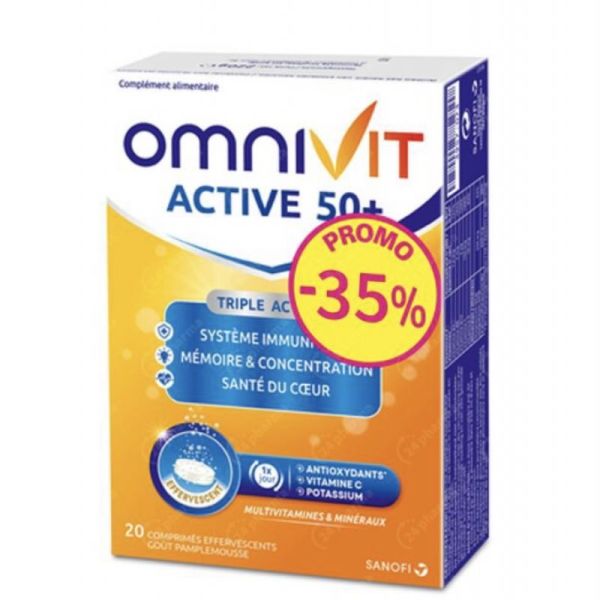Omnivit Active Comp Eff. 50+20 Promo -35%