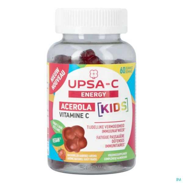 Upsa C Energy Acerola Kids Gommes 60