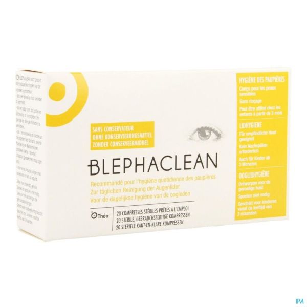 Blephaclean Lingette Nettoyante Impreg.paupiere 20