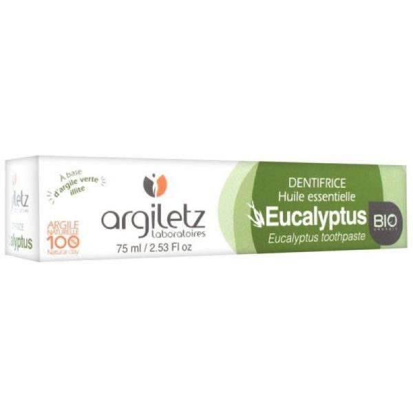 Argiletz dentifrice eucalyptus bio tube 75ml