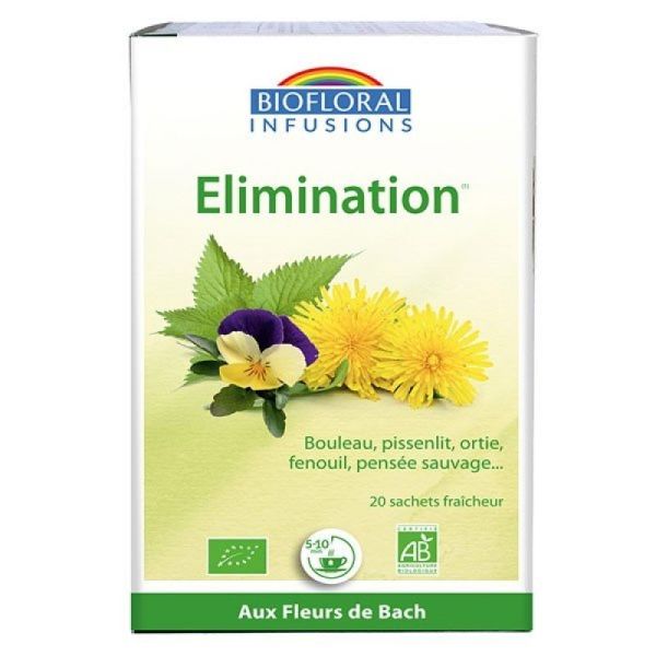 Biofloral Infu Elimin.aminc.fleurs Bach Bio 20x24g