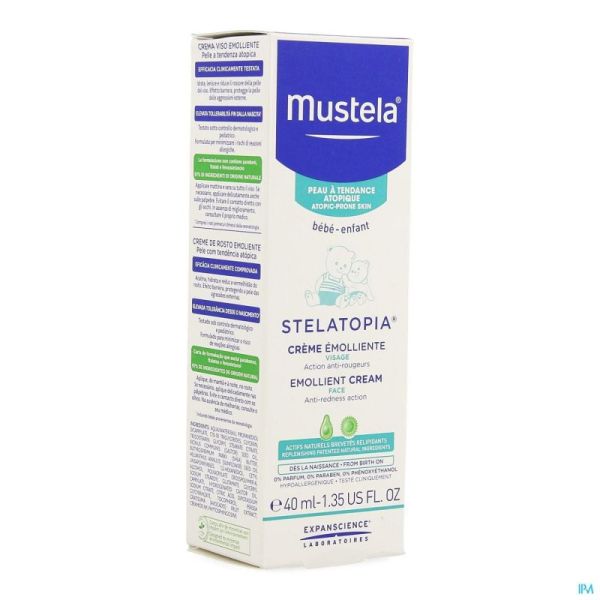 Mustela Pa Stelatopia Creme Emolliente Visage 40ml