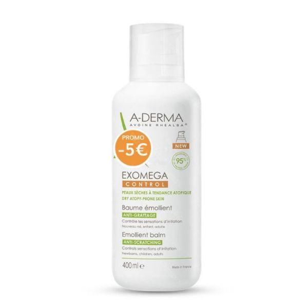 Aderma Exomega Control Baume Pompe 400ml Promo -5€