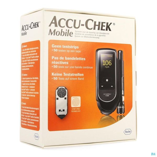 Accu Chek Mobile Startkit (50tests+metre+piqueur)