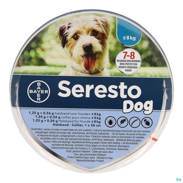 Seresto Dog 1,25g +0,56g Collier < 8kg