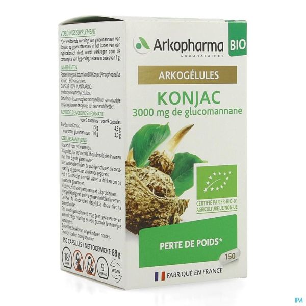 Arkogelules konjac bio caps 150 nf