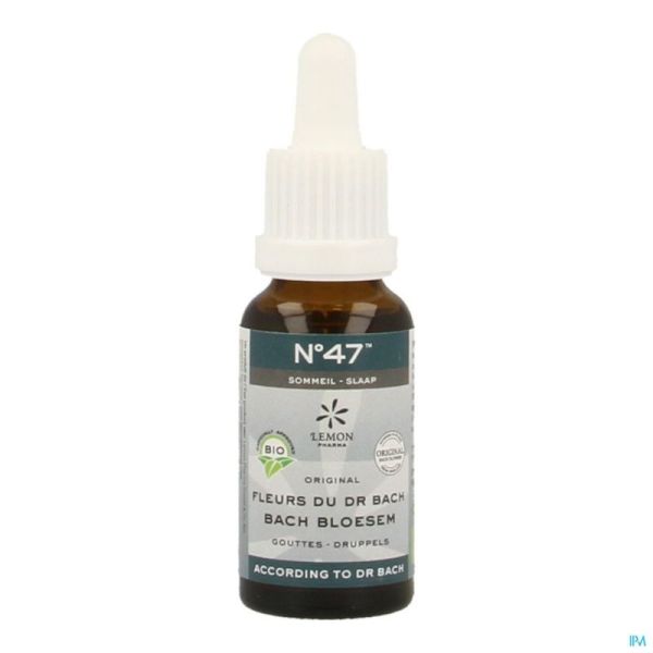 Fleurs de Bach Bio N°47 Gouttes Sommeil 20ml