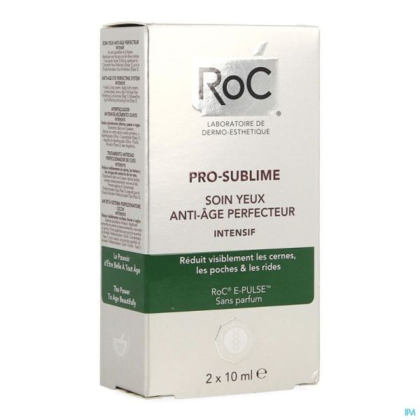 Roc pro-sublime soin yeux a/age perf.intens.2x10ml