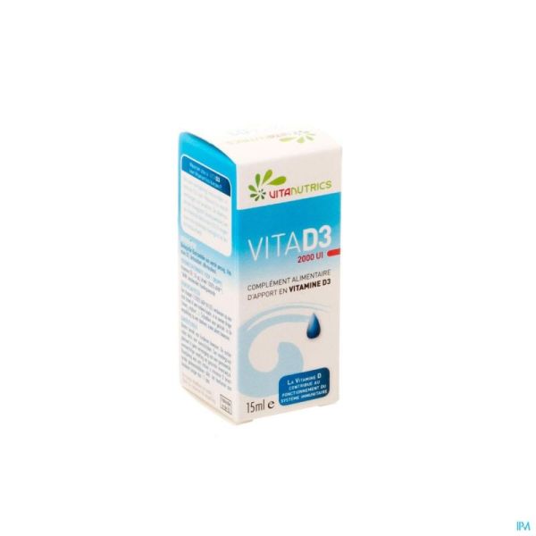 Vita D3 2000ui A Vitanutrics Gutt 15ml