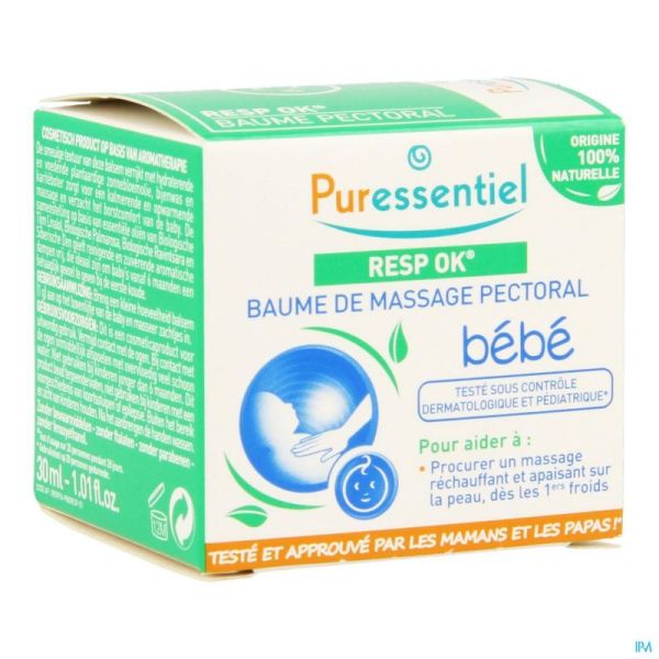 Puressentiel Respiratoire Baume Massage Bebe 30ml