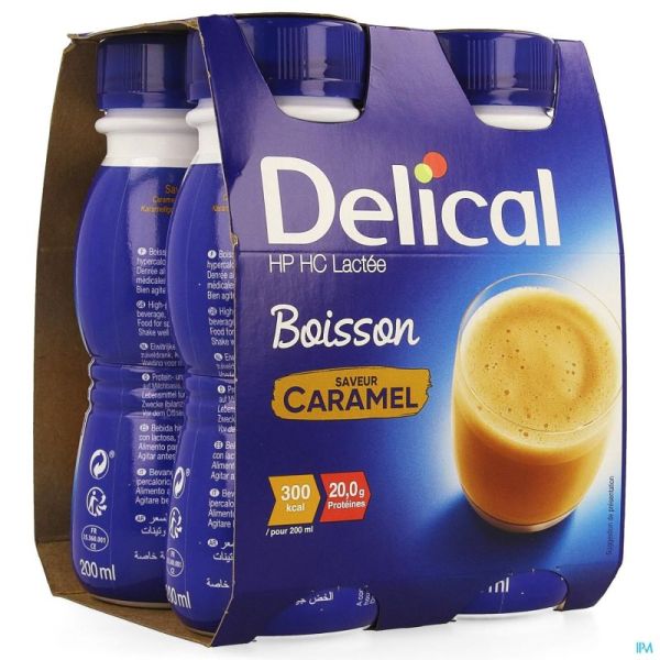 Delical Boisson Lactee Hp-hc Car4x200ml Cfr4278677