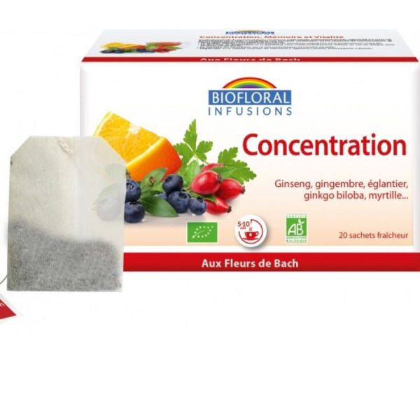 Biofloral Infu Conc.memoire Fleurs Bach Bio 20x24g