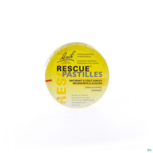 Bach Rescue Pastilles Orange Sans Sucre 50g