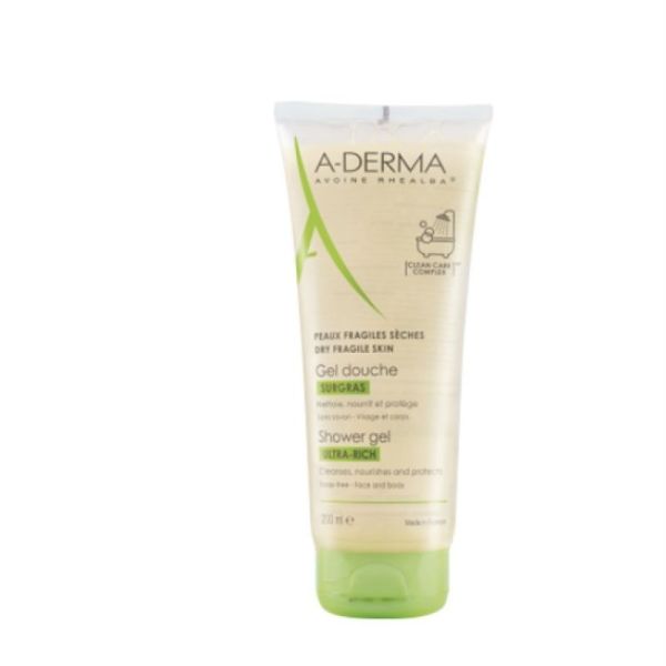 Aderma Gel Douche Surgras 200ml Promo -2€