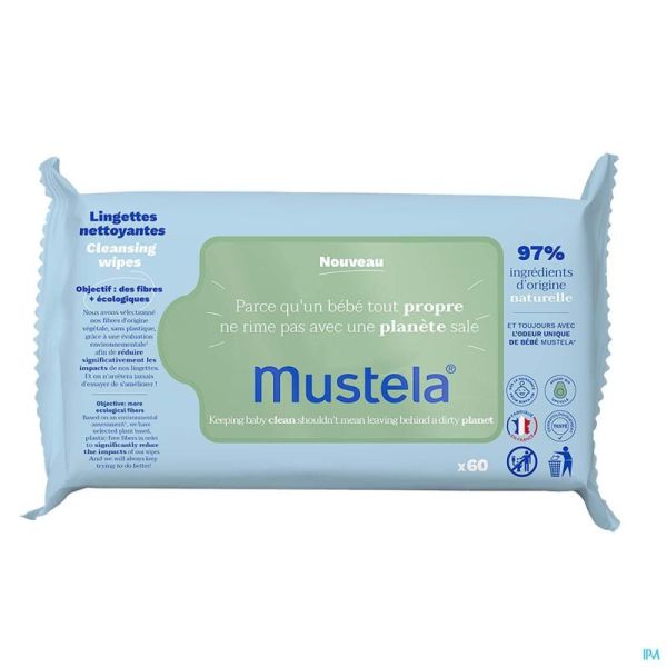 Mustela Lingettes Nettoyantes 60