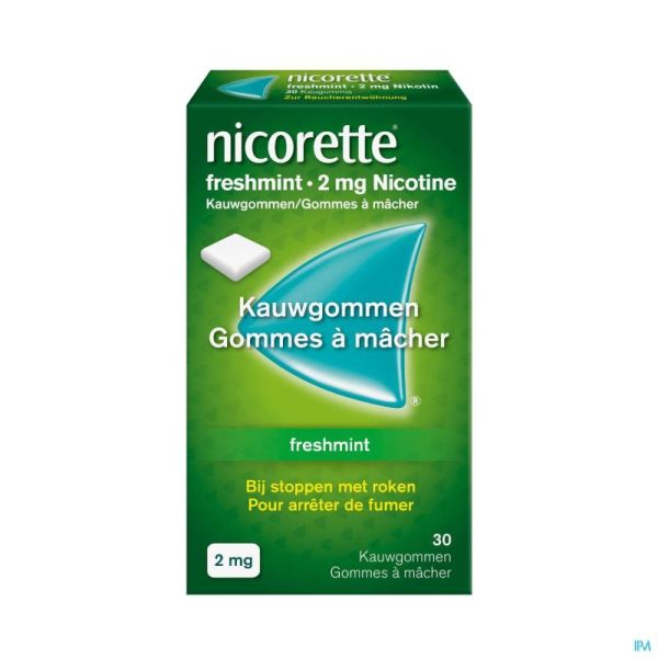 Nicorette Freshmint Gomme Mach 30x2mg