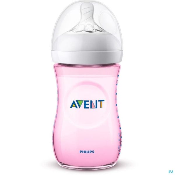 Philips Avent Natural 2.0 Biberon 260ml Rose SCF034/17