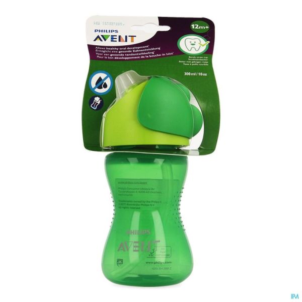 Philips Avent Gobelet Paille Boy Vert 300ml SCF798/01